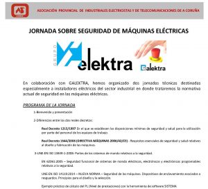 XORNADAS SEGURIDADE EN MÃQUINAS ELÃCTRICAS GALEKTRA CORUÃA_SANTIAGO_0